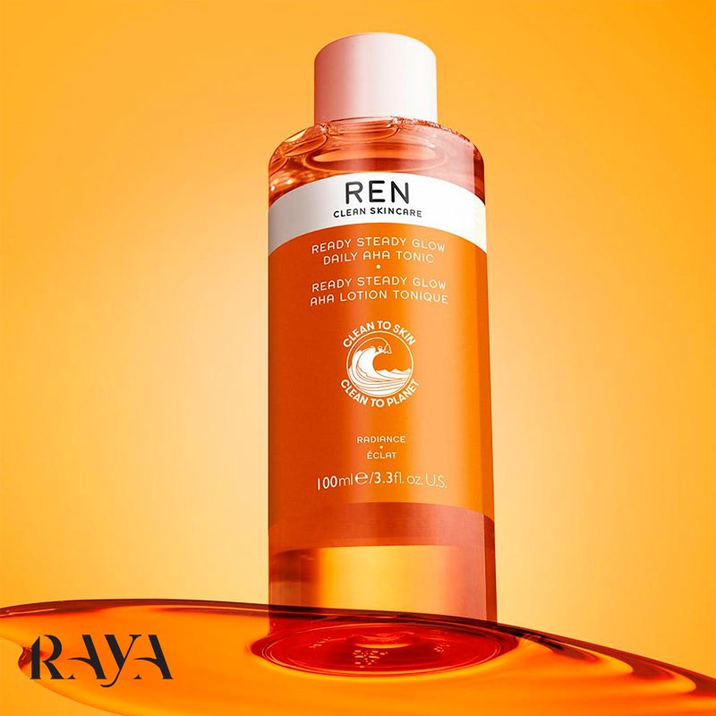 تونر لایه بردار AHA و روشن کننده پوست رن Ren Clean Skincare Ready Steady Glow Daily AHA Tonic
